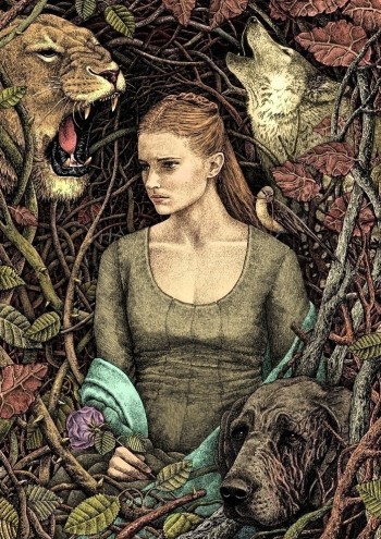 detailed fan art of Sansa Stark by Bubug