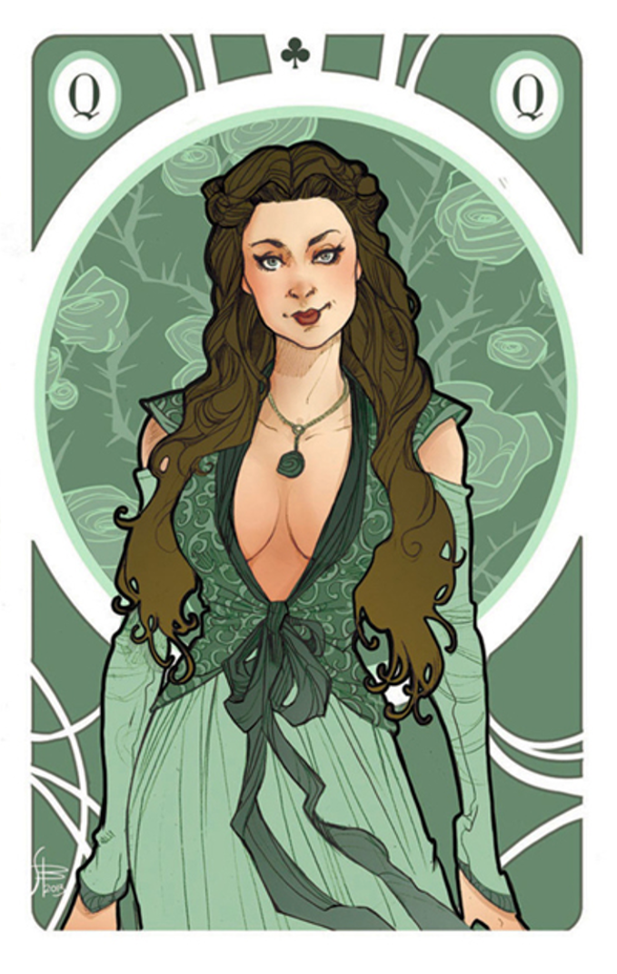 Margaery as a queen playing card