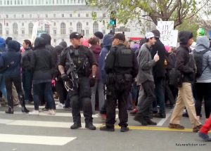 Cops at the Women's March