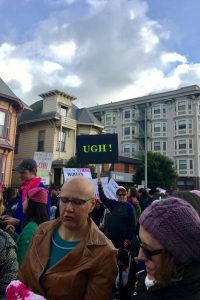 Protest sign Oakland Women's March has single word: Ugh!